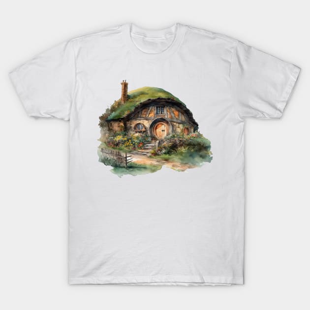 Hobbit House T-Shirt by TooplesArt